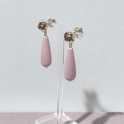 Pizzicato - Ohrring - Knotted – Statement Ohrringe in Blush Pearl - 