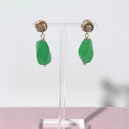 Spiralförmige Jade in leuchtendem Jade Green