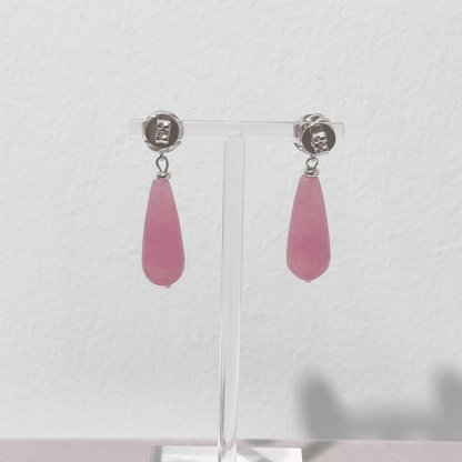 Detailansicht der Knotted Statement Ohrringe in Peony Blush