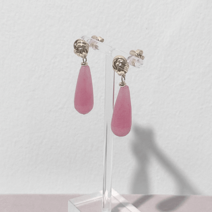 Pizzicato - Ohrring - Knotted – Statement Ohrringe in Peony Blush - 