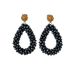 Pizzicato - Ohrring - Ohrring Bloom, Tropfenform, Midnight Blue - 