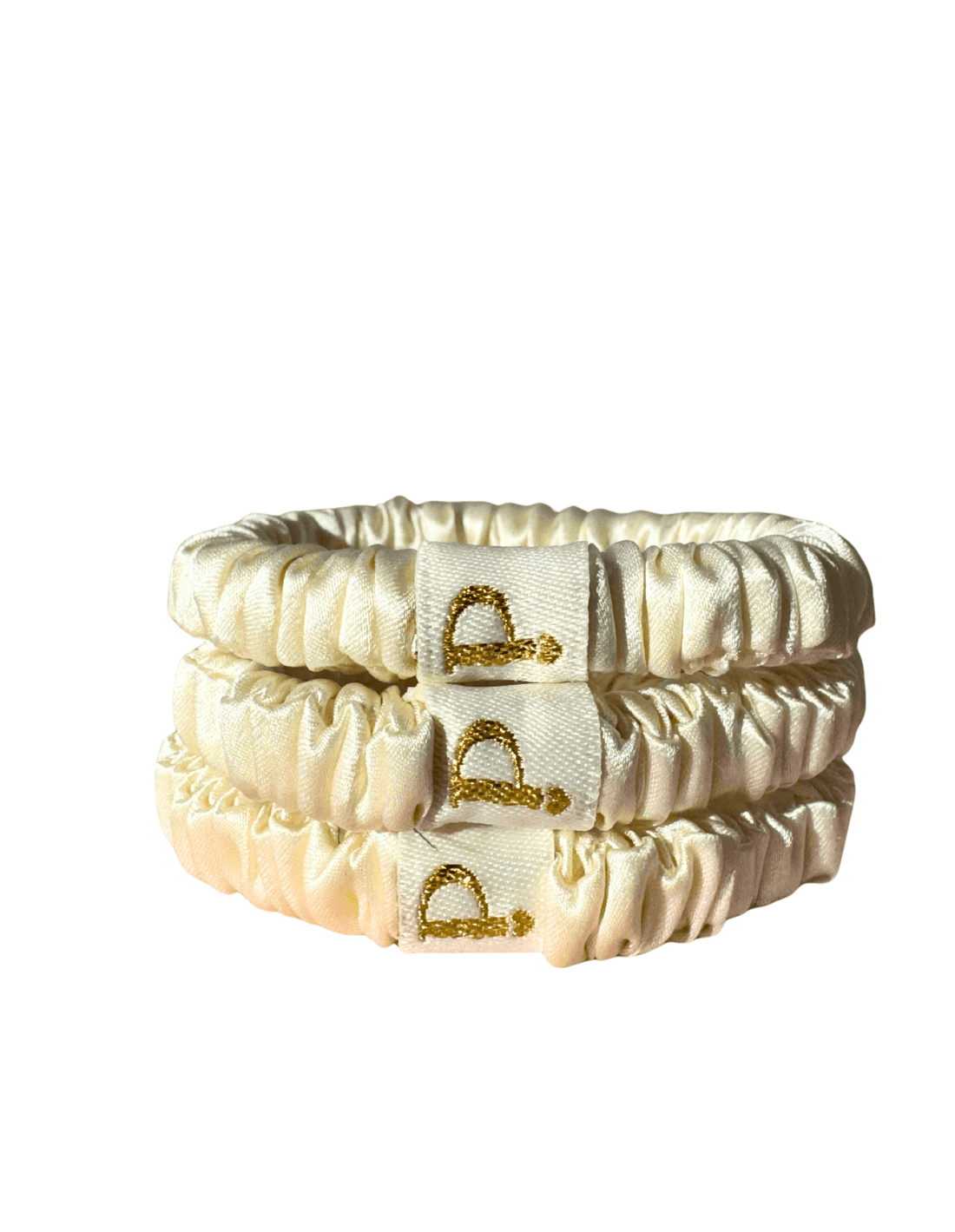 Pizzicato - Scrunchie - Seidenscrunchie Small 3er Set, Butteryellow - 