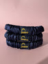 Pizzicato - Scrunchie - Seidenscrunchie Small 3er Set, Midnight Blue - 