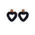 Bloom Heart Midnight Blue Statement Ohrringe von Pizzicato
