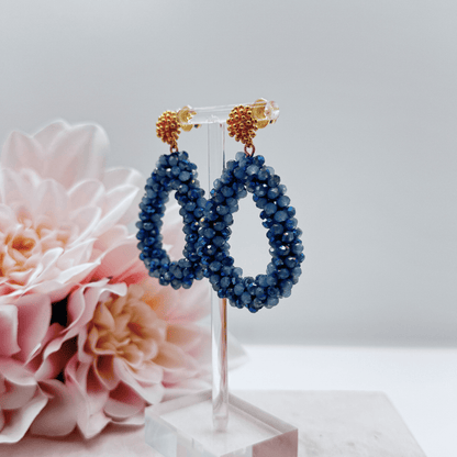 Pizzicato - Statement-Ohrringe - Bloom Statement-Ohrringe Seablue - 
