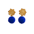 Dahlia Royal Blue Statement Ohrringe von Pizzicato
