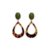 Leo Hoop Olive Statement Ohrringe von Pizzicato
