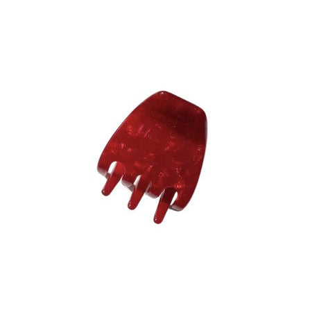 Twiggy Small Haarklammer in Cranberry von Pizzicato Accessoires – elegante rote Haarspange aus Cellulose-Acetat mit festem Halt.