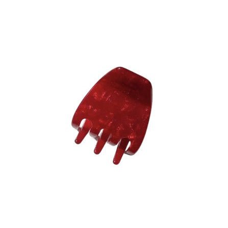 Twiggy Small Haarklammer in Cranberry von Pizzicato Accessoires – elegante rote Haarspange aus Cellulose-Acetat mit festem Halt.