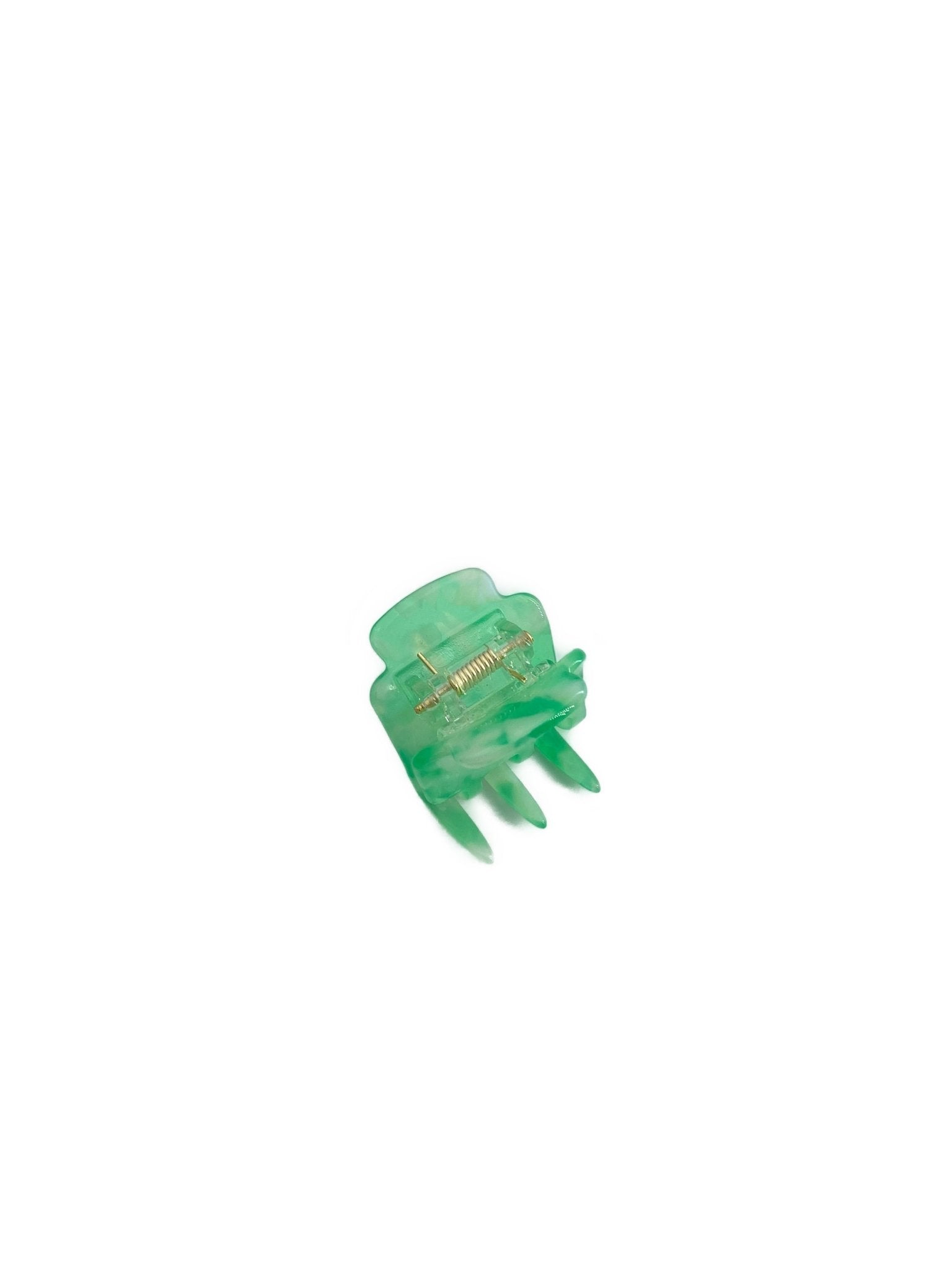 Hair clip Tilda, mint-white tortoiseshell look