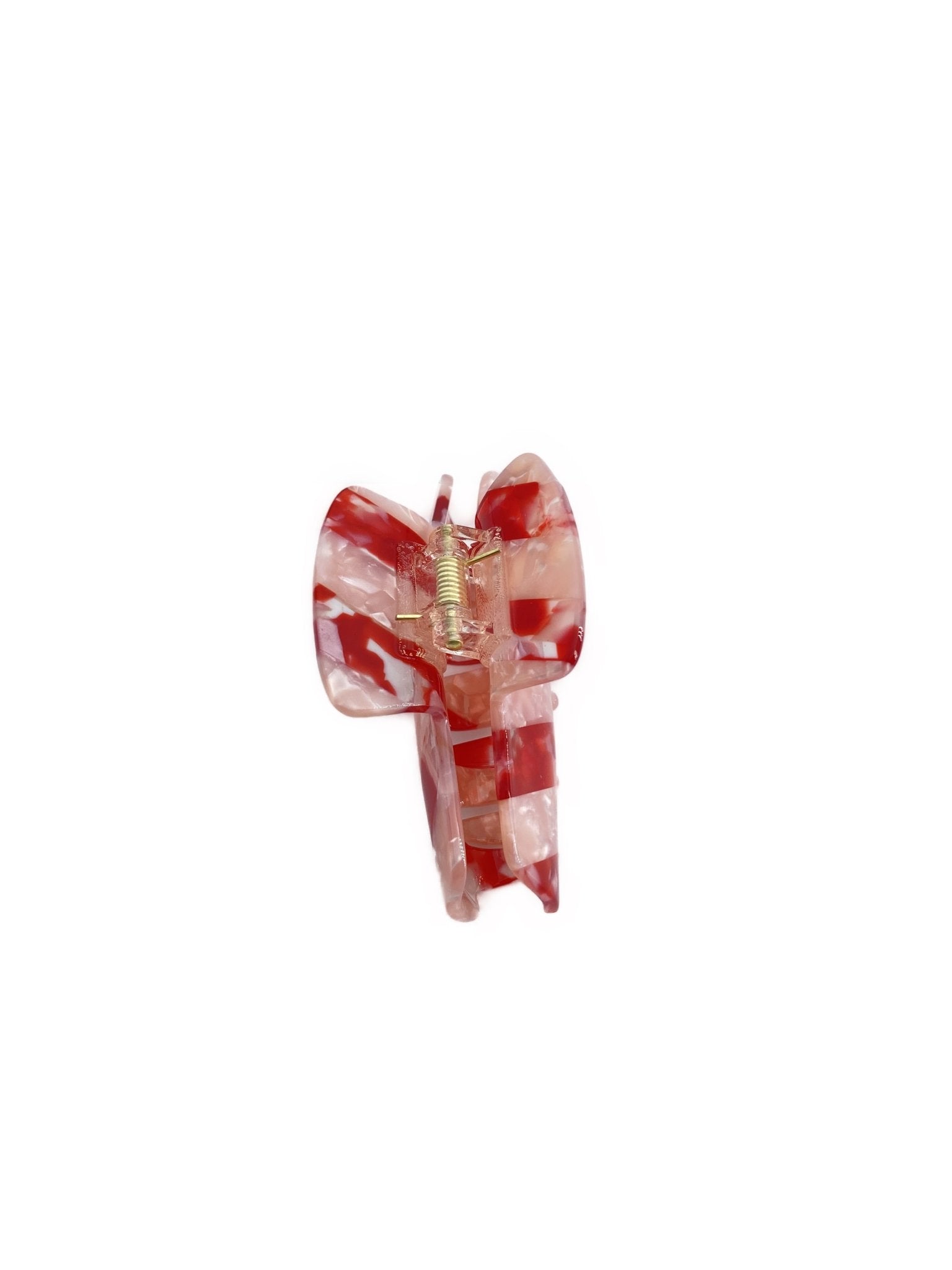 Barrette à cheveux Holly, rouge-rose